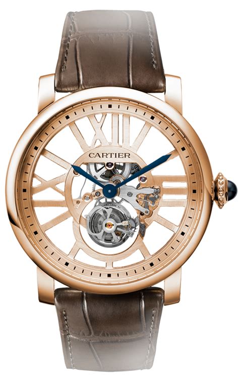 cartier rotonde tourbillon replica|cartier rotonde skeleton price.